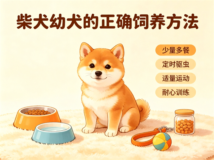 新手养柴犬幼犬正确方法：饮食、驱虫、训练避坑指南